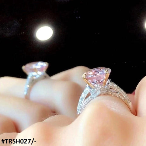 TRSH027 KRL Pink Cocktail Adjustable Ring - TRSH