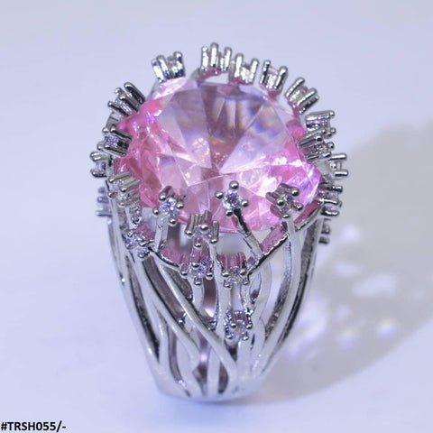 TRSH055 GWH Up Level ZIRCON Diamond Ring - TRSH