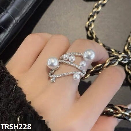 TRSH228 CJD Galaxy Pearl Adjustable Ring - TRSH