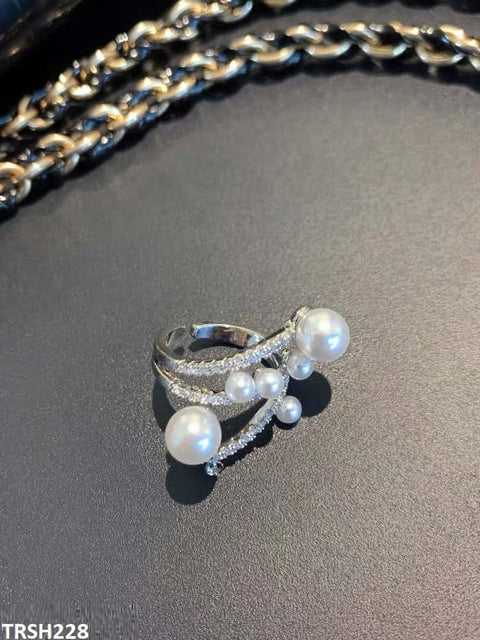 TRSH228 CJD Galaxy Pearl Adjustable Ring - TRSH